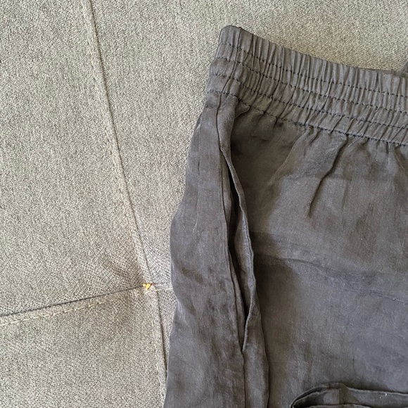 High waisted Zara black shorts with drawstring SMALL - Picture 3 of 4